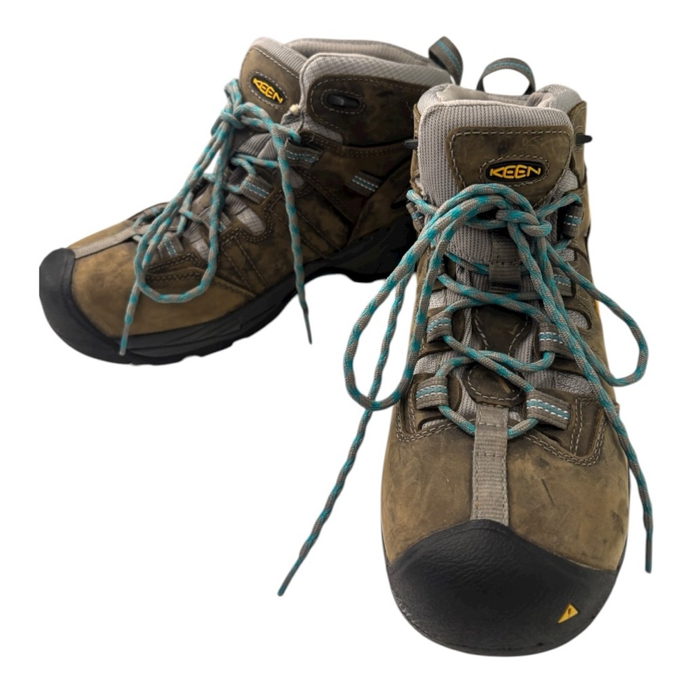 Keen Utility Detroit XT Mid Steel Toe waterproof work boots Blue 8.5